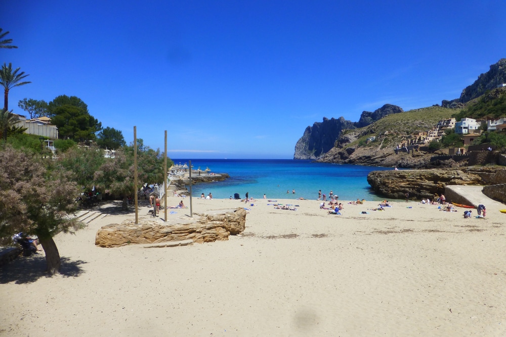 Strand Cala Clara – Weißer Sandstrand am Ferienort Cala Sant Vicente im Norden Mallorcas