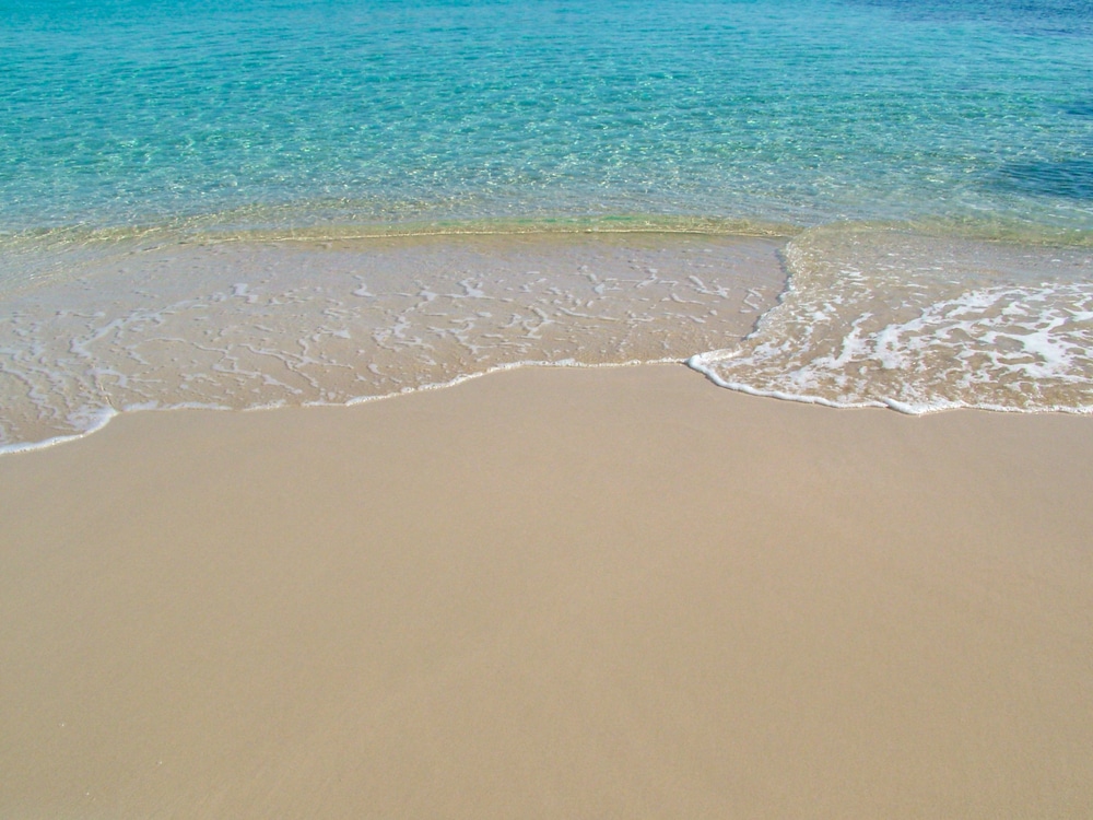 Strand „Playa Es Pregons” im Süden von Mallorca in der…