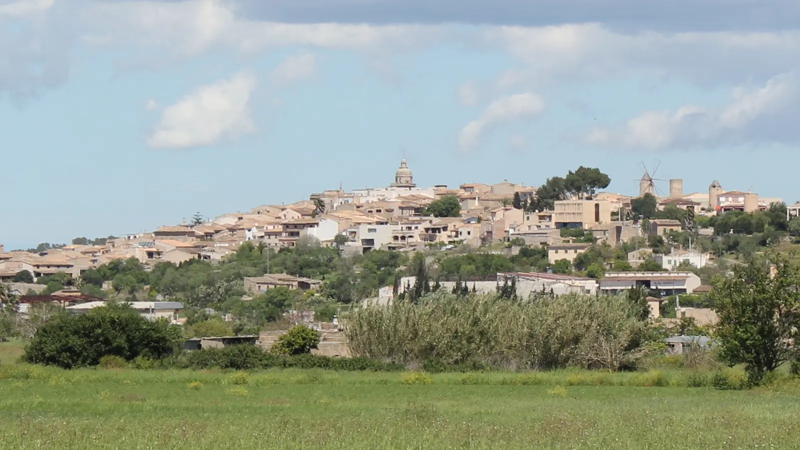 Panoramablick über Montuïri und das zentrale Mallorca